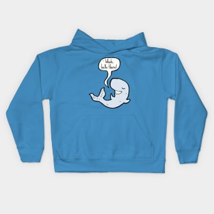 Whale Hello There Funny Kids Hoodie